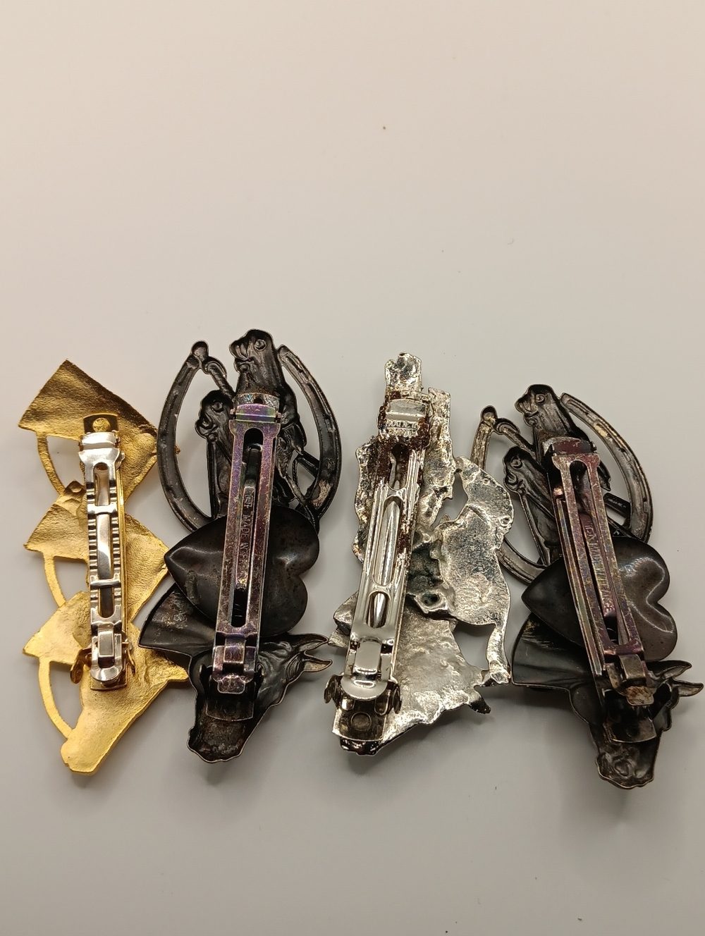4 Vintage Metal Western Horse, Hair Clip Accessories, Equestrian Cottagecore - Picture 11 of 13